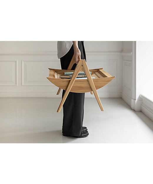 受注商品】＜NO．544 マガジンラック＞ナチュラル | maruni