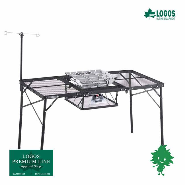 LOGOS（ロゴス） 在庫有 73581002 アイアンメッシュ 3FD BBQテーブル