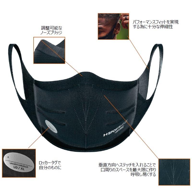 UNDER ARMOUR（アンダーアーマー） 呼吸がしやすい スポーツマスク