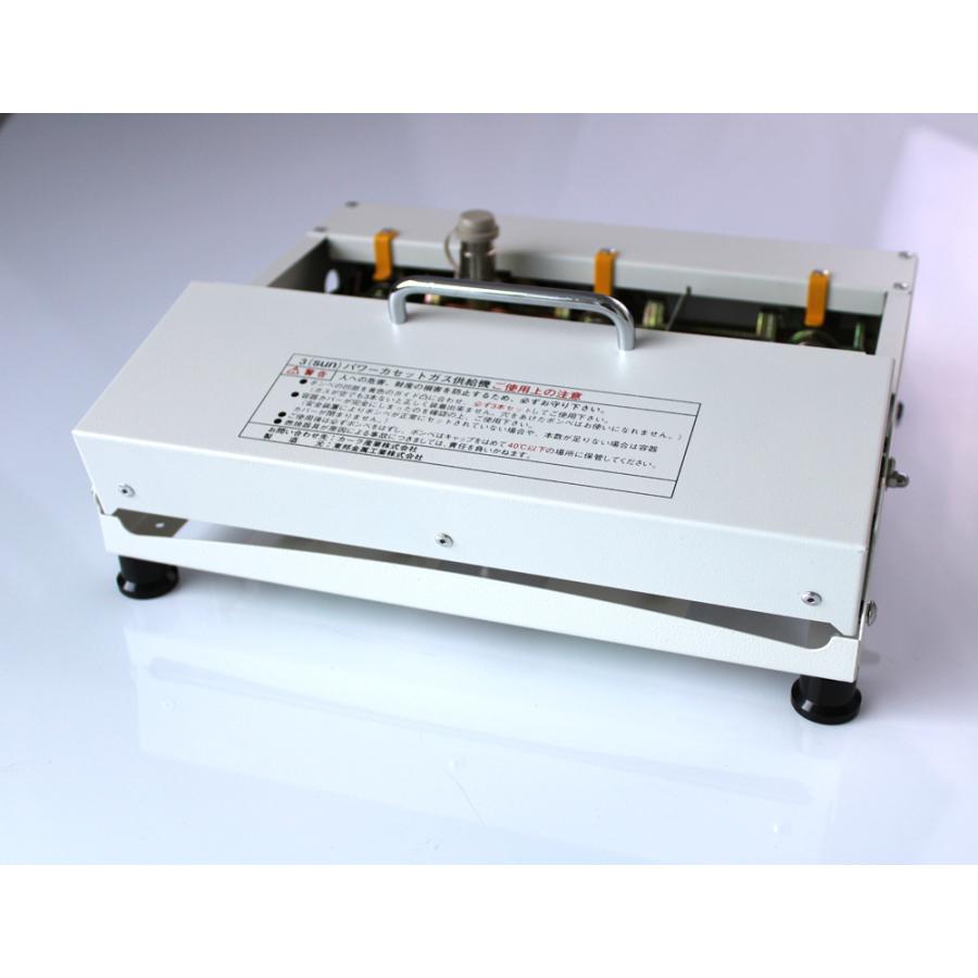 3連 カセットガス供給器 ガスレンジ ホーロー 茶 キッチン コンロ