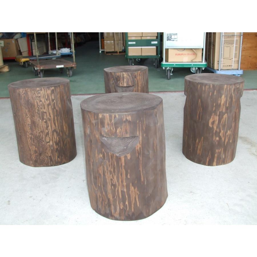 訳あり 杉丸太ニス塗り加工 4枚セット 訳あり 杉丸太ニス塗り加工 4枚