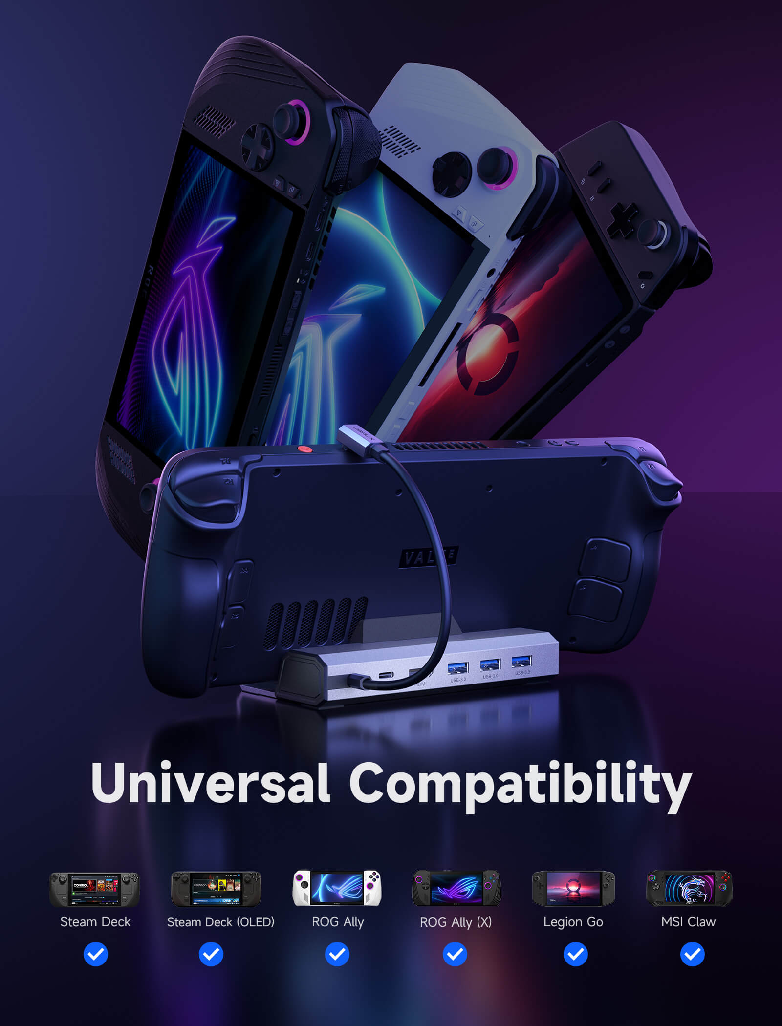 Steamデッキ用ドッキングステーションのアップグレード