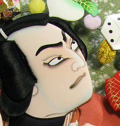 歌舞伎羽子板 20号舞玉 16台付き – 寿鳳人形の東芸