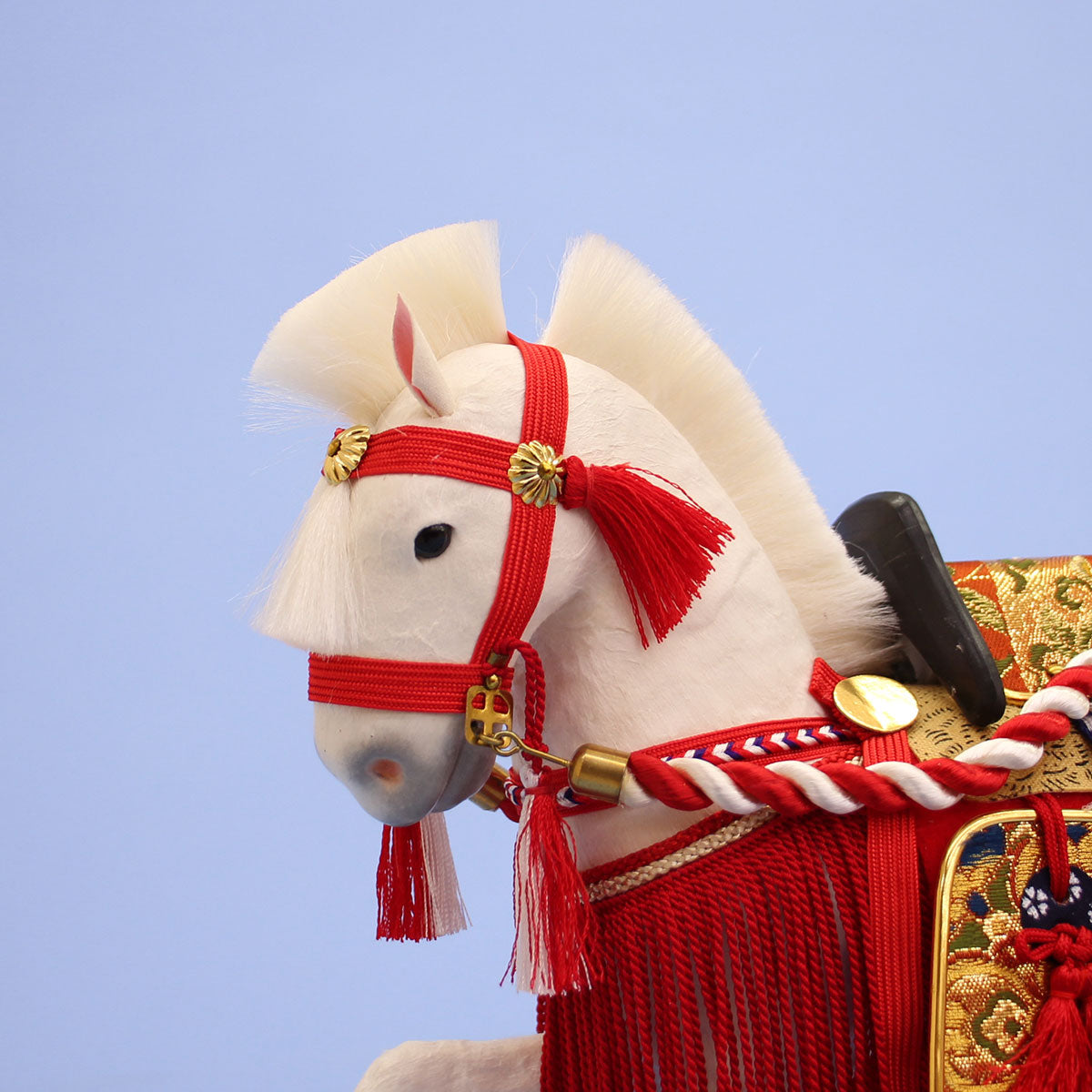 飾り馬 8号奉書馬出し飾り（白馬）｜五月人形｜初節句 – 寿鳳人形の東芸