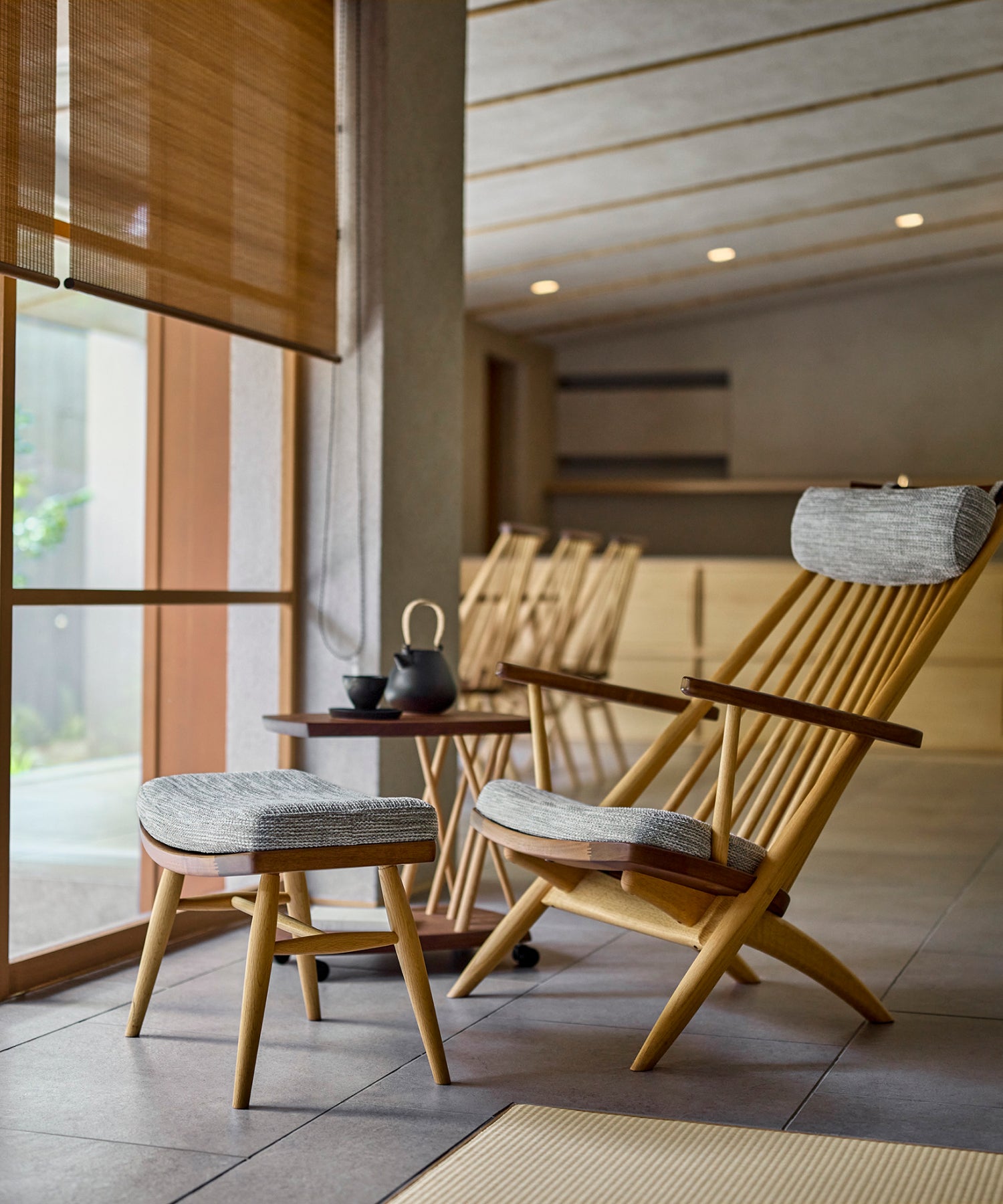 和モダン 木製ダイニングチェア ネイビー 肘なし 【公式通販】