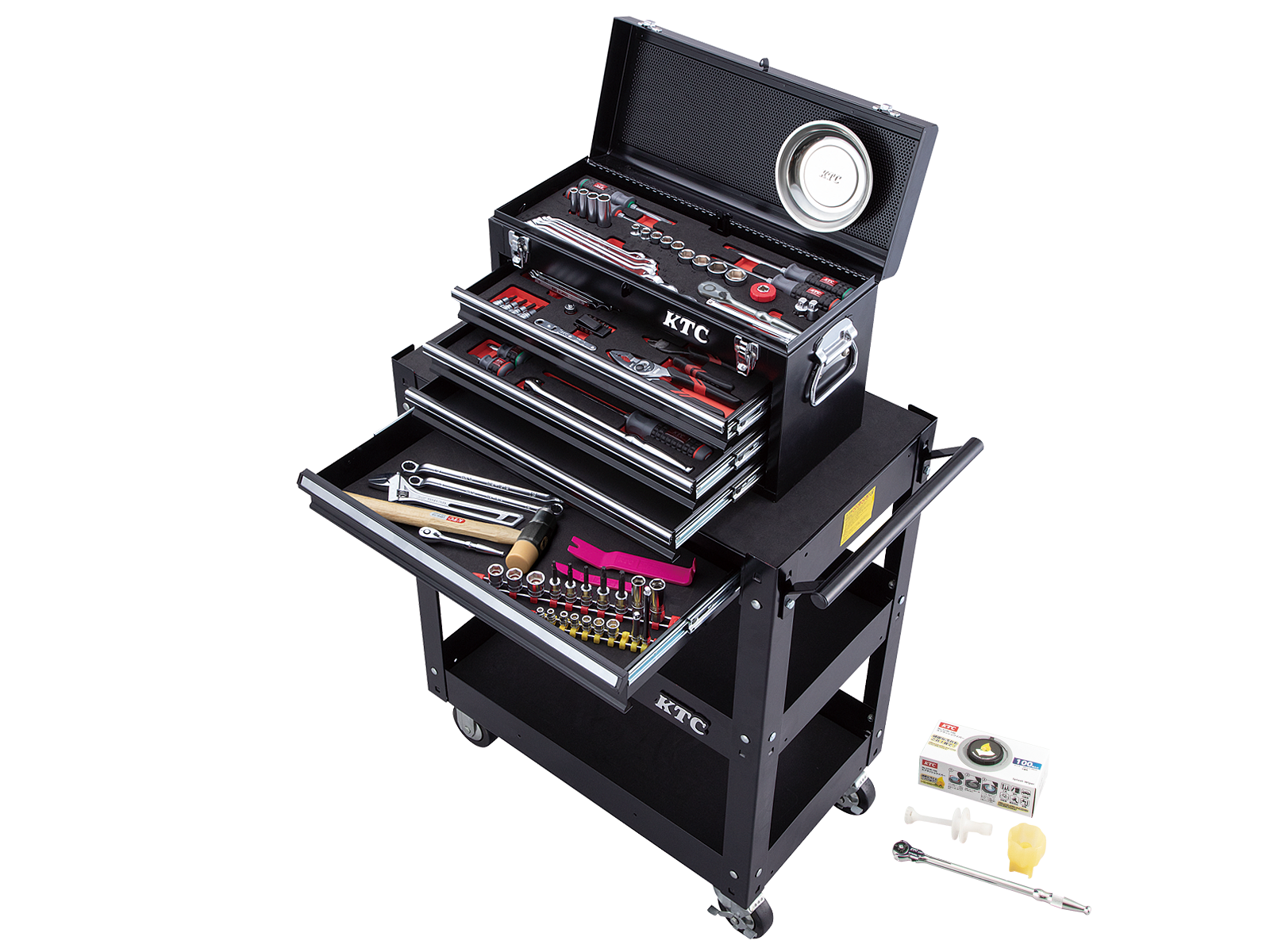 工具セット（チェスト+ワゴンタイプ）［98点］ | KTCツール