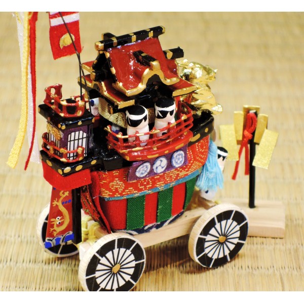 祇園祭 ミニチュア山鉾 極上 新大船鉾 小（龍頭付）（付属品・金御幣付