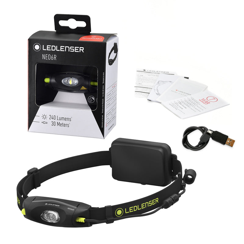生産終了】Ledlenser NEO6R ｜登山・釣り用ヘッドライト｜レッド