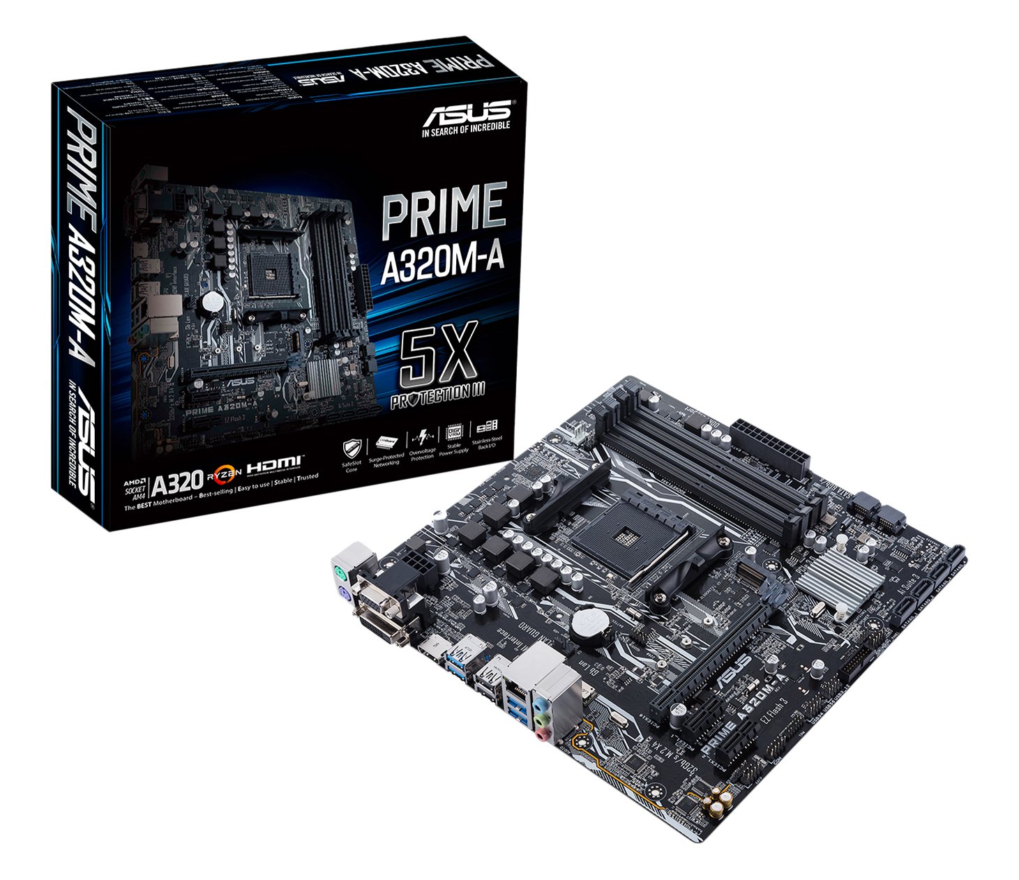 Amazon | ASUS AMD A320 搭載 AM4 Socket 対応 マザーボード PRIME