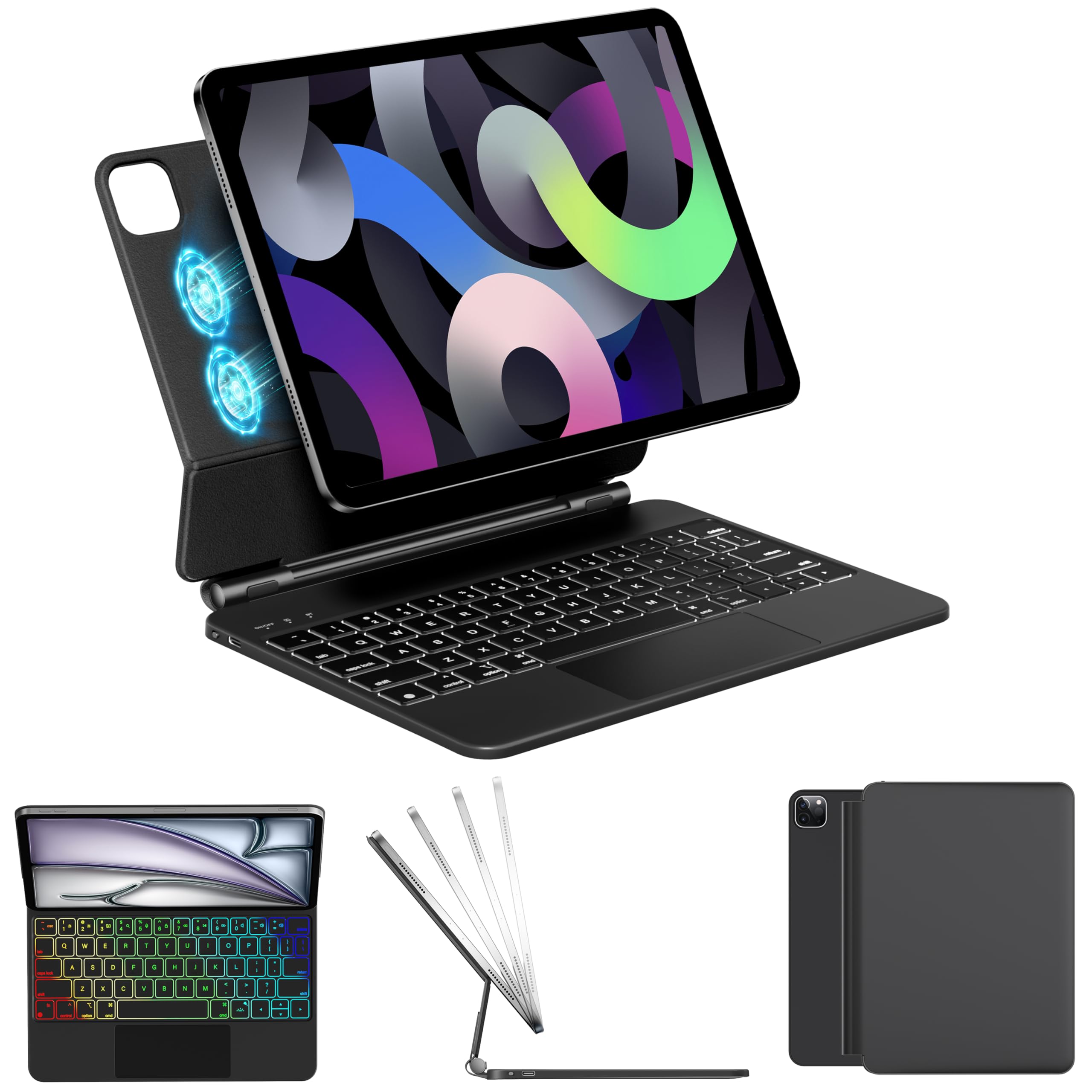 Amazon.co.jp: HOU iPad Air 第5世代&第4世代キーボードケース iPad