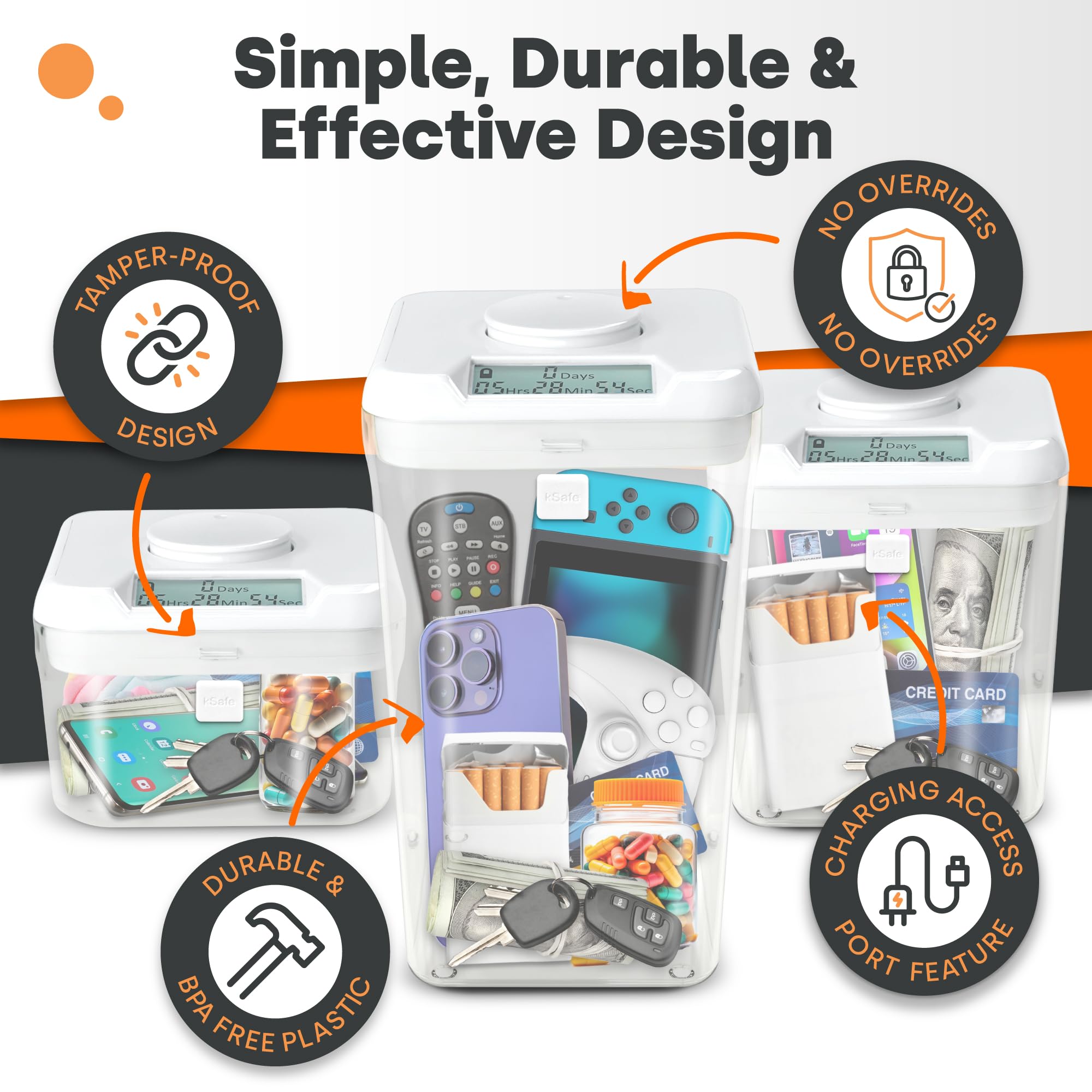 Amazon.co.jp: Kitchen Safe タイムロッキングコンテナ(XLサイズ