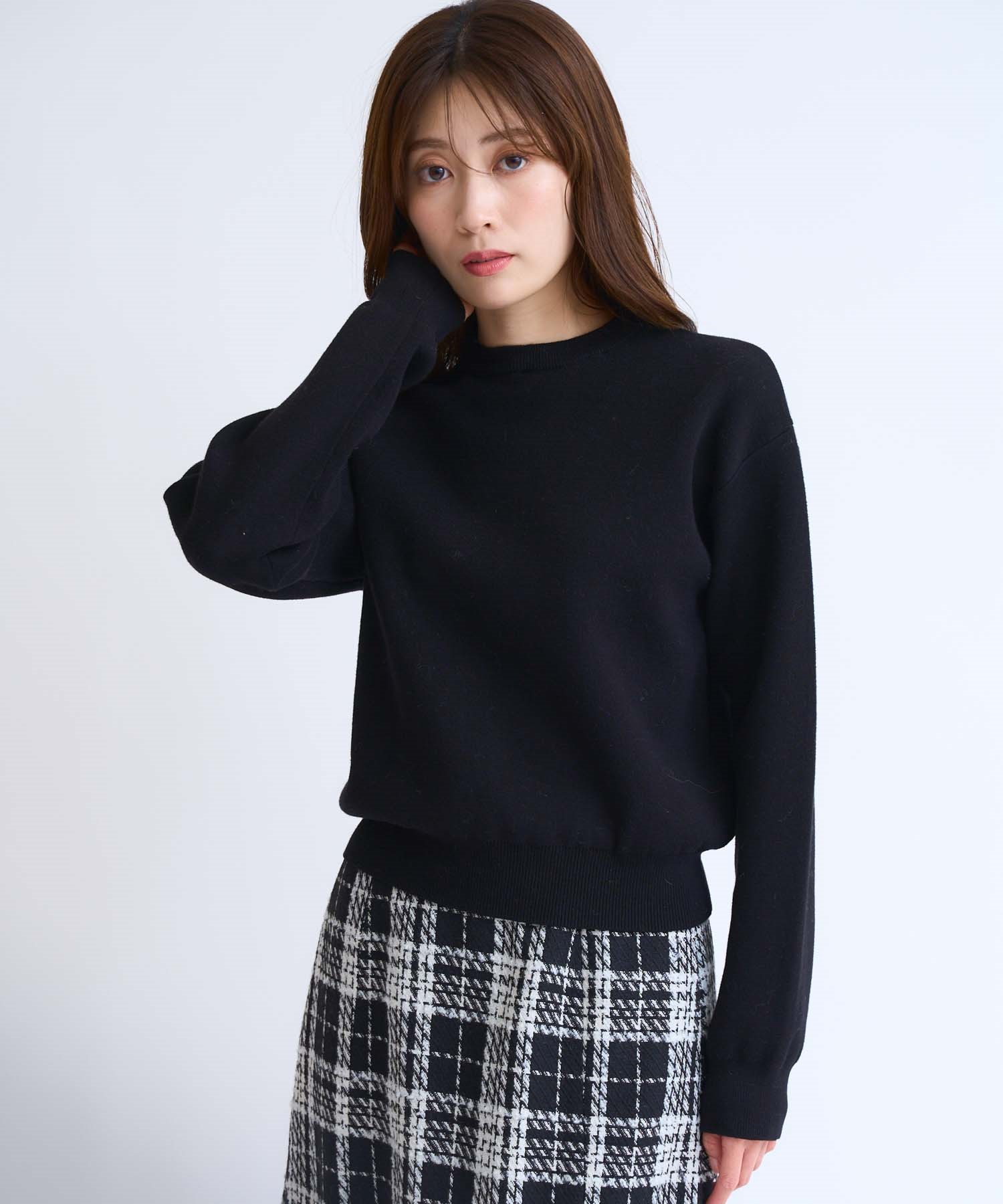 襟付きスウェットライクニット | ニット | NOELA OFFICIAL WEB STORE