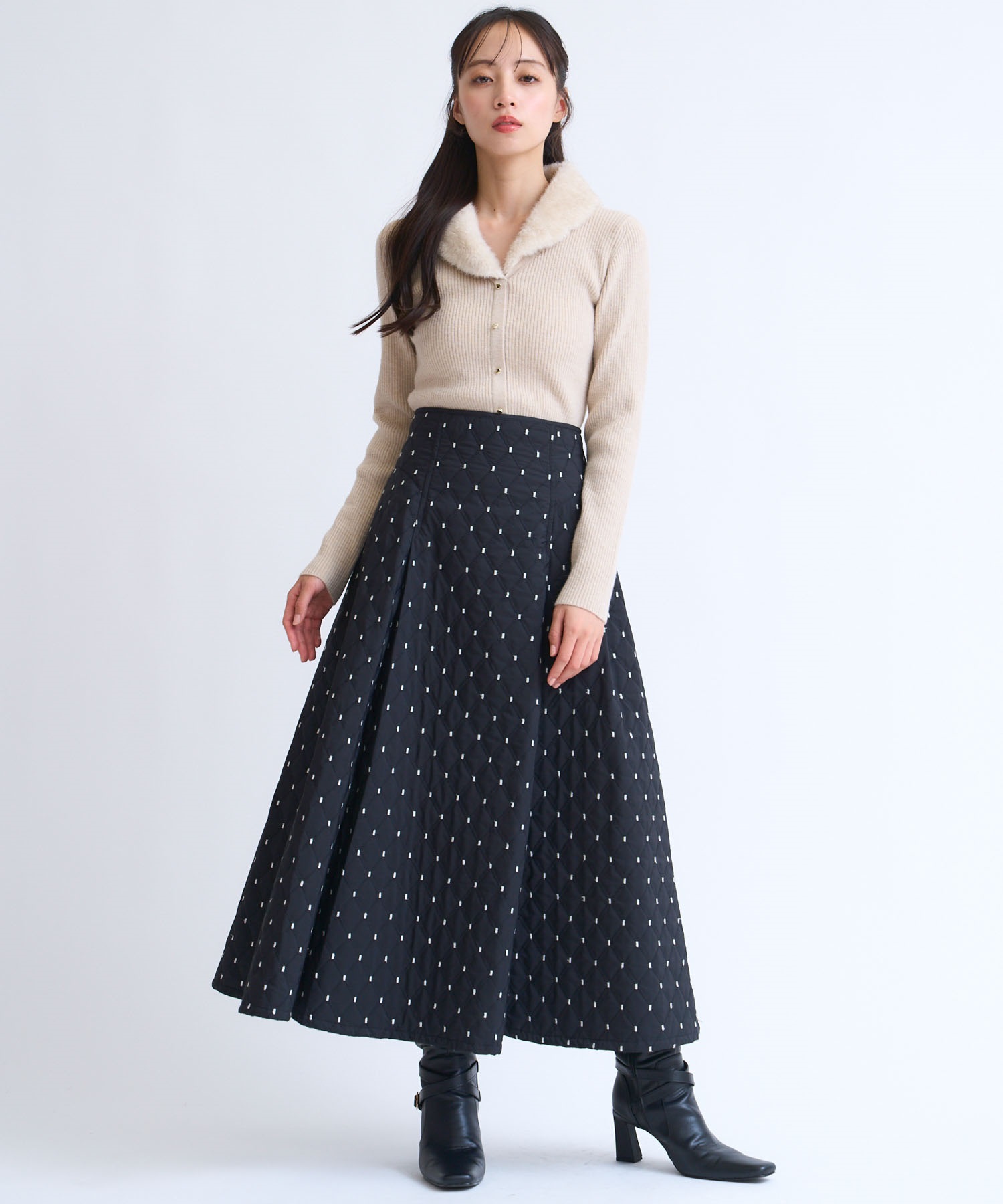 ファーカラーニット | ニット | NOELA OFFICIAL WEB STORE