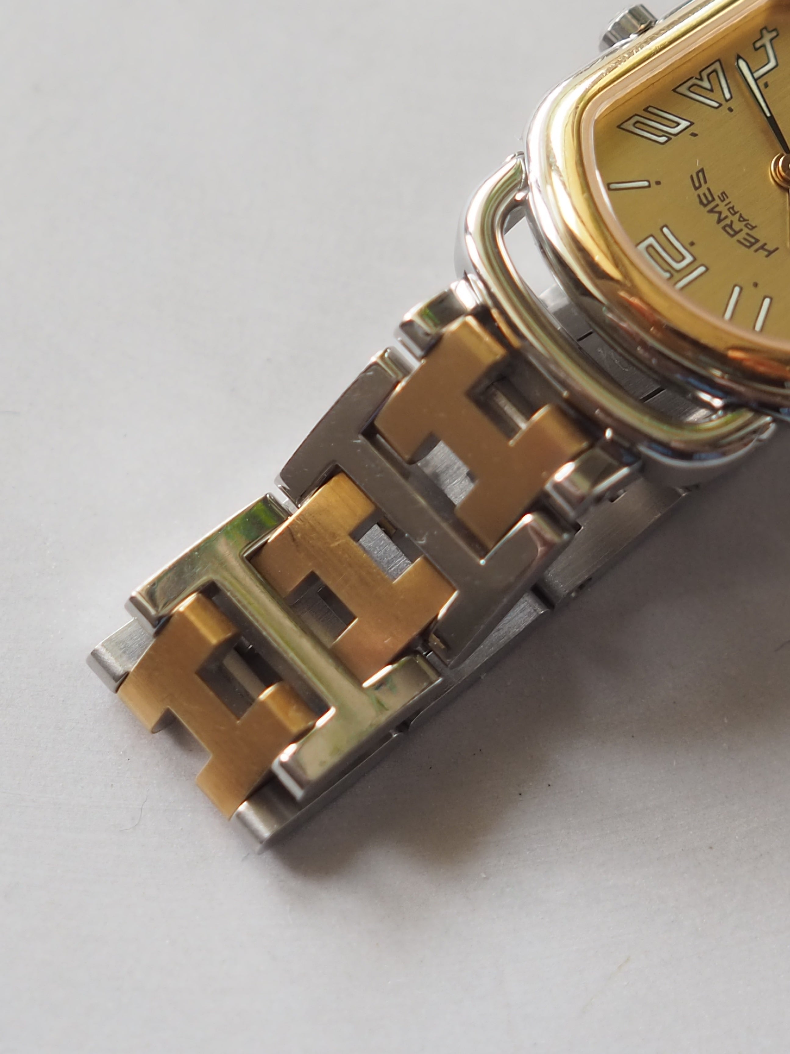 HERMES エルメス ラリー ウォッチ 腕時計 コンビ レディース ヴィンテージ