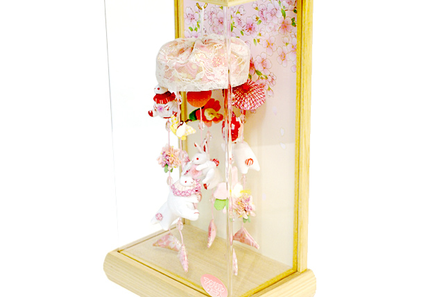 雛人形 久月作 吊るし雛 ケース飾り（TKH-3） ひな人形,さげもん