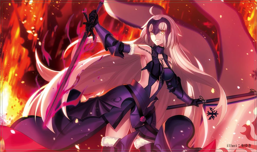 C95新作その1 ジャンヌオルタプレイマットになります。 イラストは冬