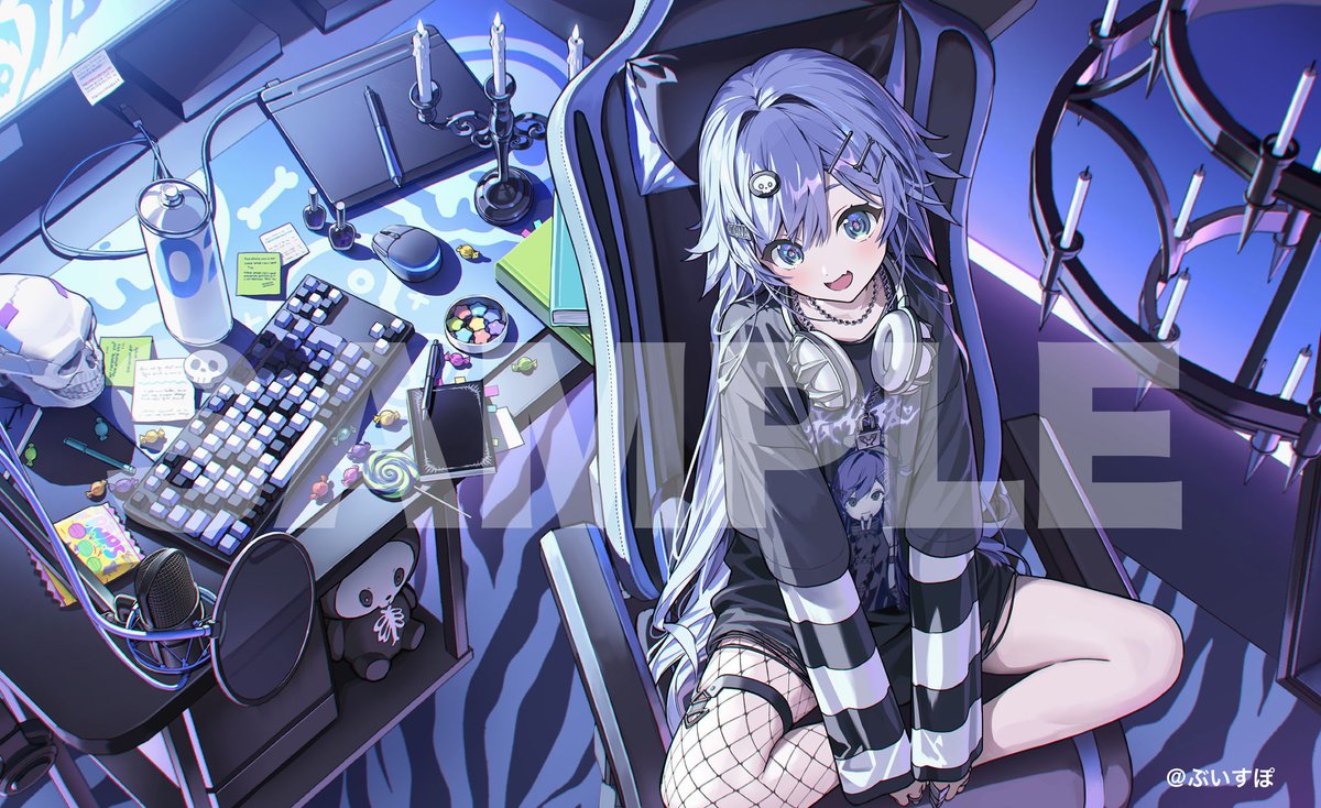 ぶいすぽっ！「VSPO! GEARシリーズ（キーボード・マウスパッド）」 夜