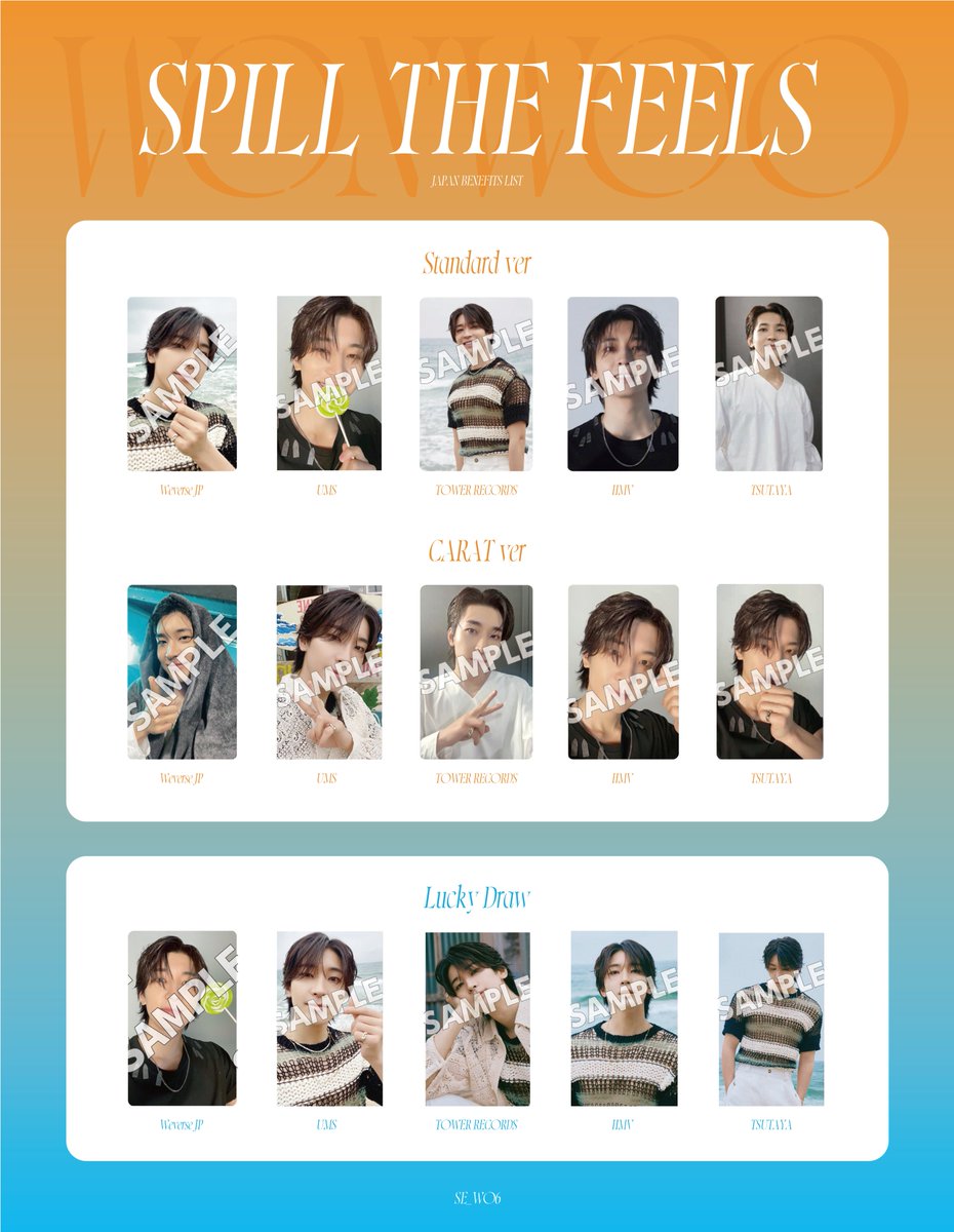 セブチ SEVENTEEN SPILL THE FEELS 店舗特典 トレカ 一覧 交換