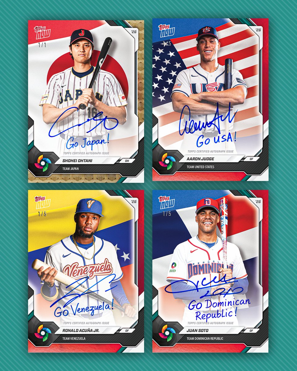 各国を代表するスター選手の 直筆サインカードも収録 ✍️ #2026