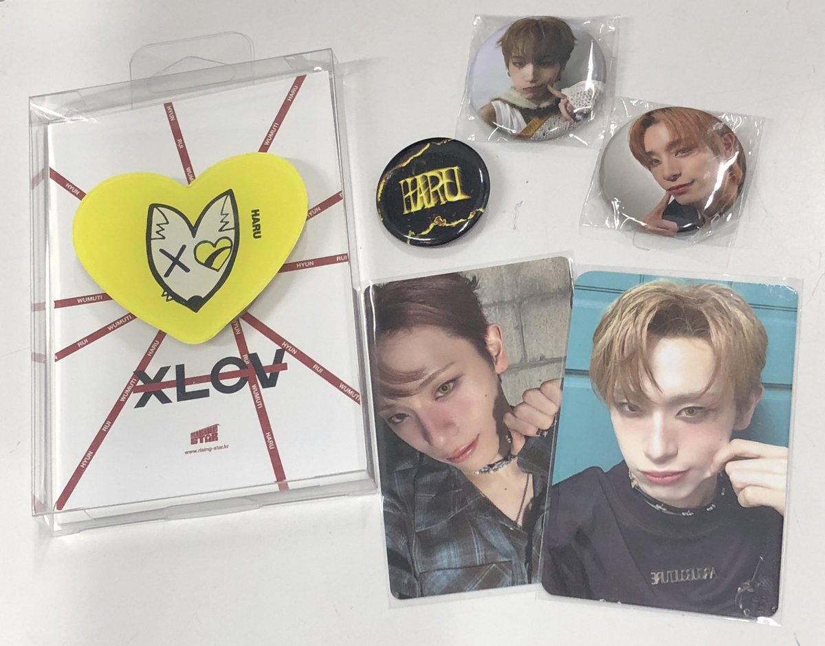 XLOV ハルくんのグリップトックやトレカ、缶バッジが入荷💋💛 こちら品