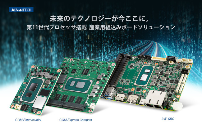 Advantechが Intel 第11世代Core「Tiger Lake」搭載のボード