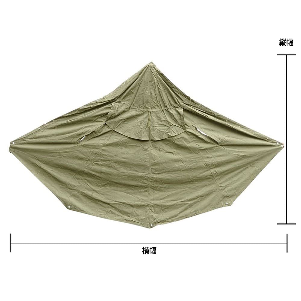 ポーランド軍放出品 テントシート 軍幕 オリーブドラブ | ミリタリー