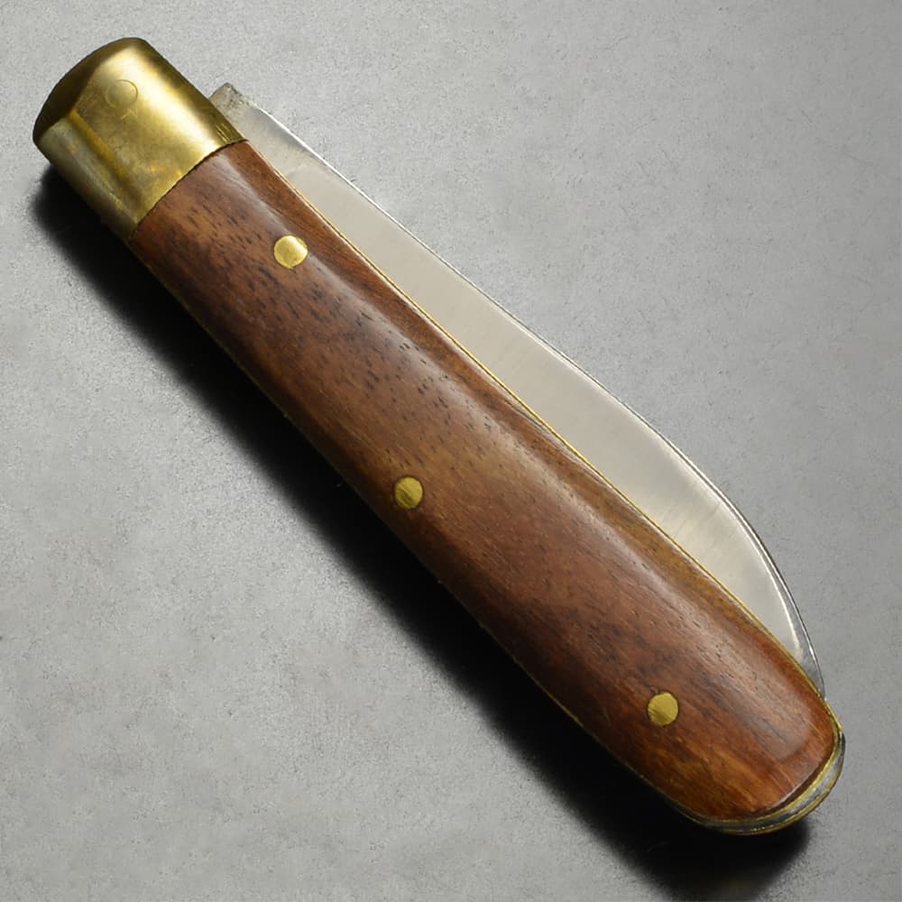 ハンドメイド 折りたたみナイフ 木製ハンドル | ミリタリーショップ