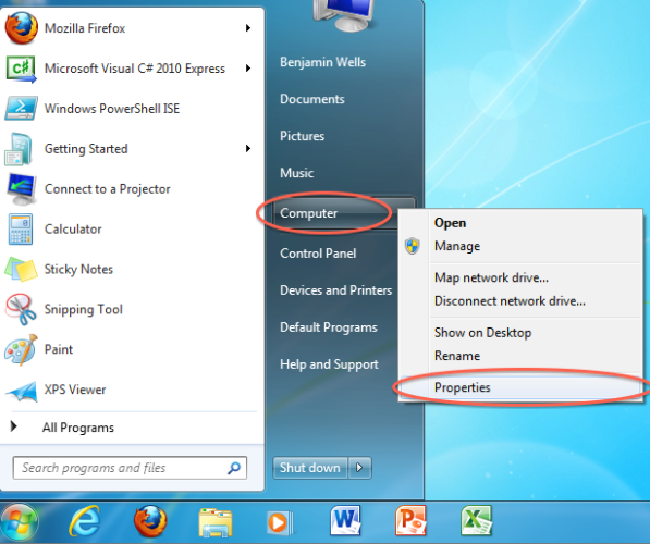 How to check if Windows 7, Vista, and Windows XP is 32 bit or 64