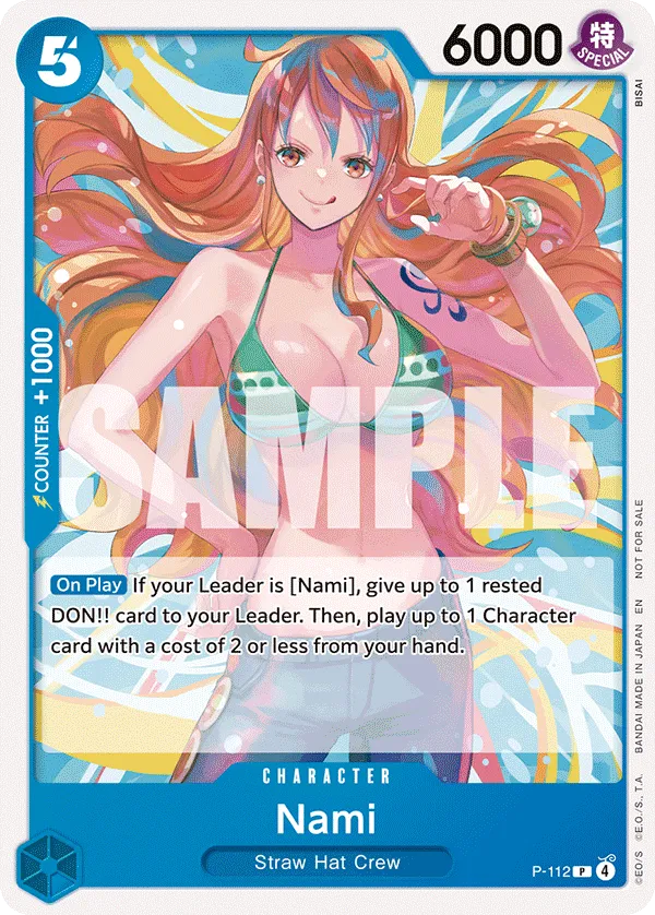 P-112 Nami One Piece Card Game Card | One Piece Card Game