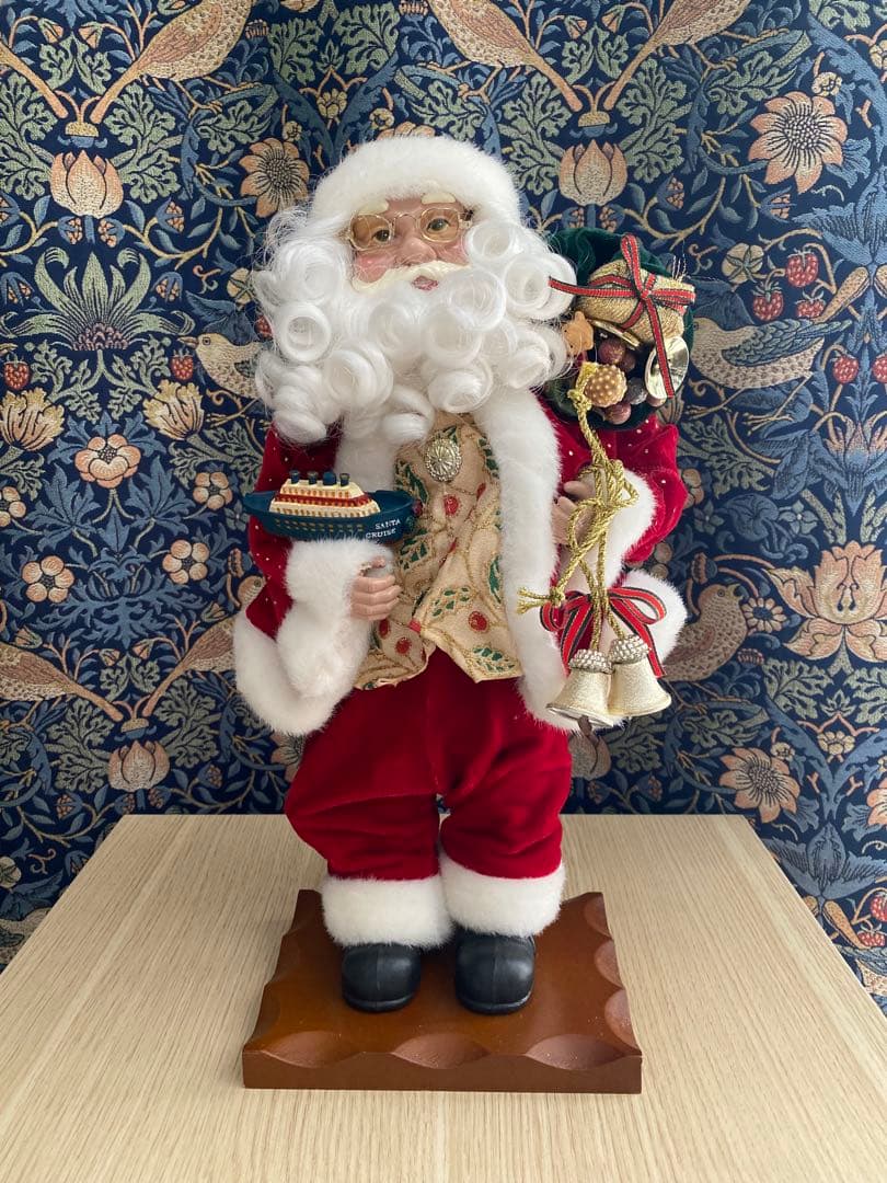 ヴィンテージな上品なサンタクロース② ヴィンテージミニサンタオブジェ｜クリスマス雑貨の通販 ハルモニア