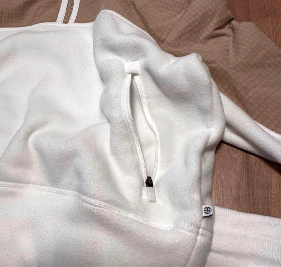 長袖 フリース 裏地付き もこもこ ハイウエストスカート 秋冬 セットアップ