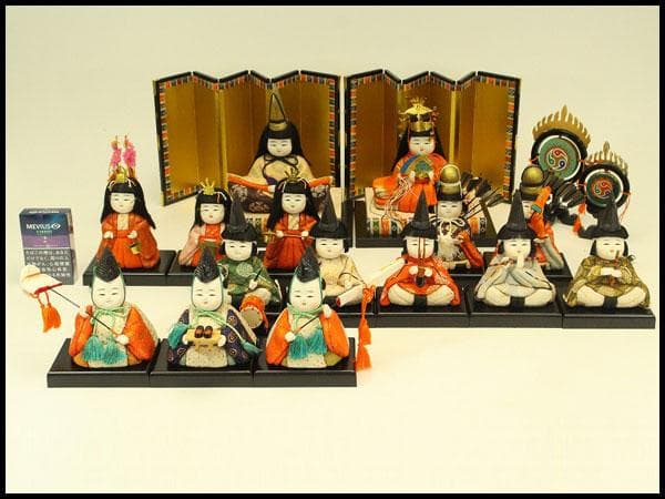 雛司 光陽 豆雛 木目込人形 揃い(A982) 人形の田辺 / 【真多呂】木目込雛人形 くるみ雛26B（M-M009-D）