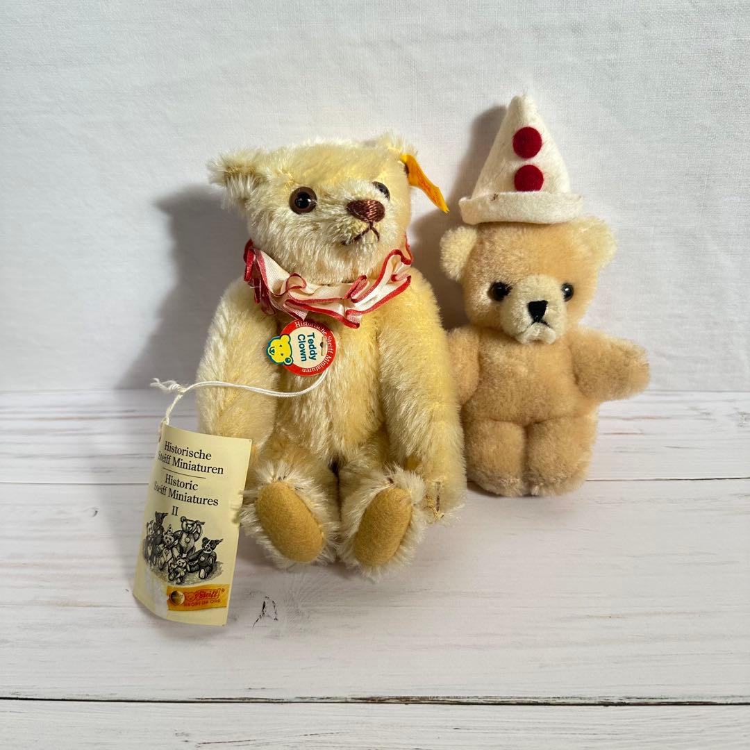 ヴィンテージ！steiff テディベア＋おまけ シュタイフ シュタイフ テディベア レプリカ 1906 32cm EAN403491