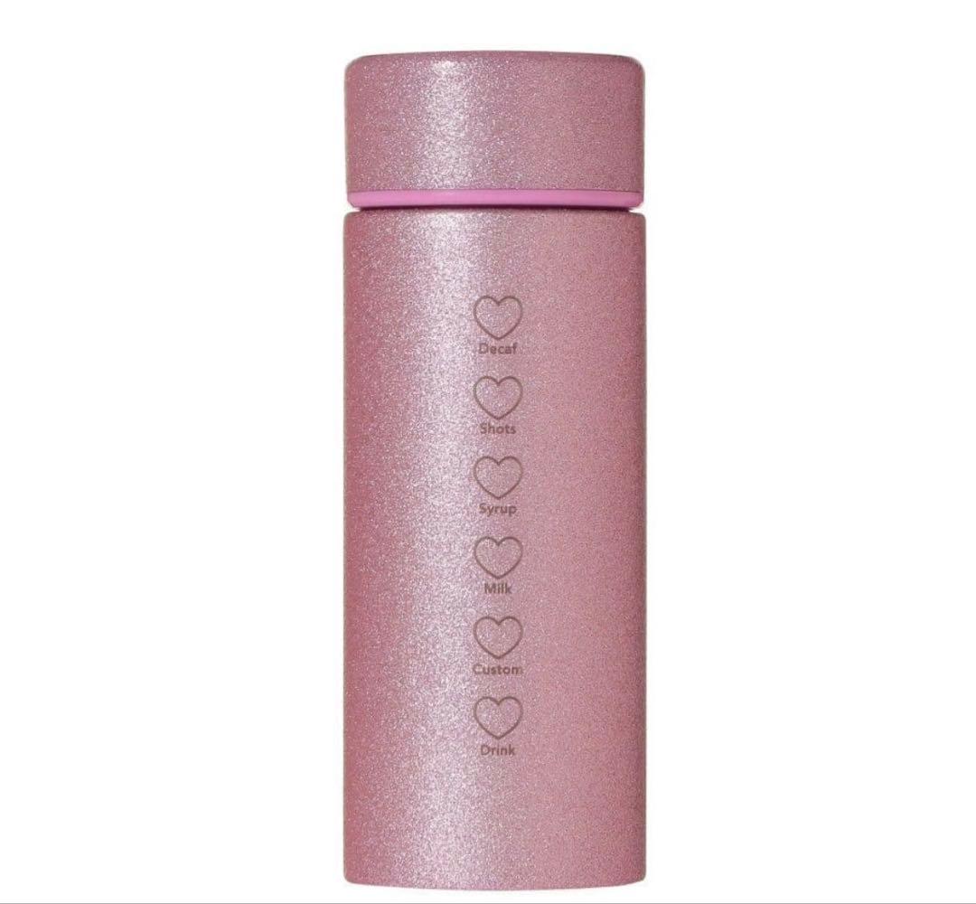 新品】スタバ バレンタイン2026ステンレスボトルグリッターピンク355ml
