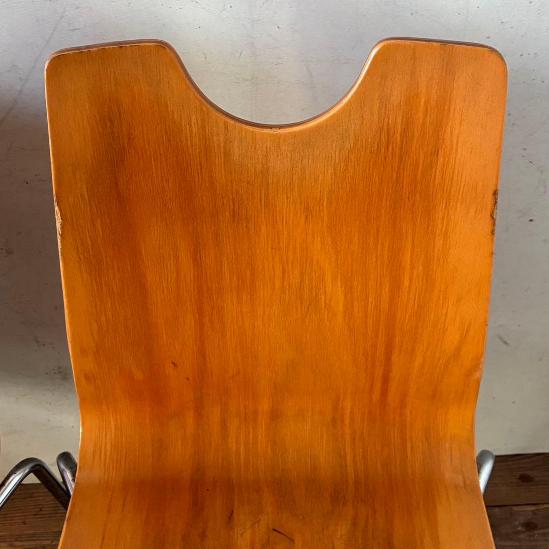 2脚セット ヴィンテージ プライウッド スタッキングチェア ① - メルカリ