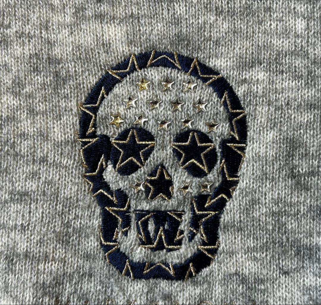 nienie様専用 MARK & LONA スカル刺繍 グレー - メルカリ