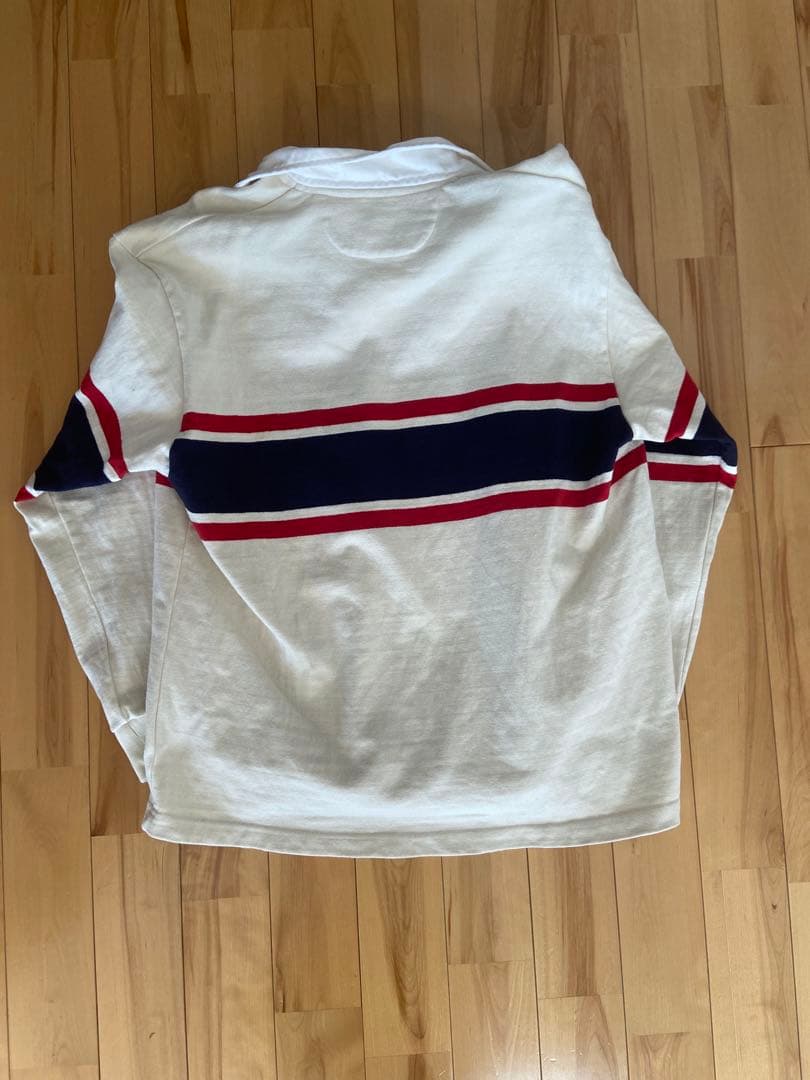 D.C.WHITE ラガーシャツ オフホワイト