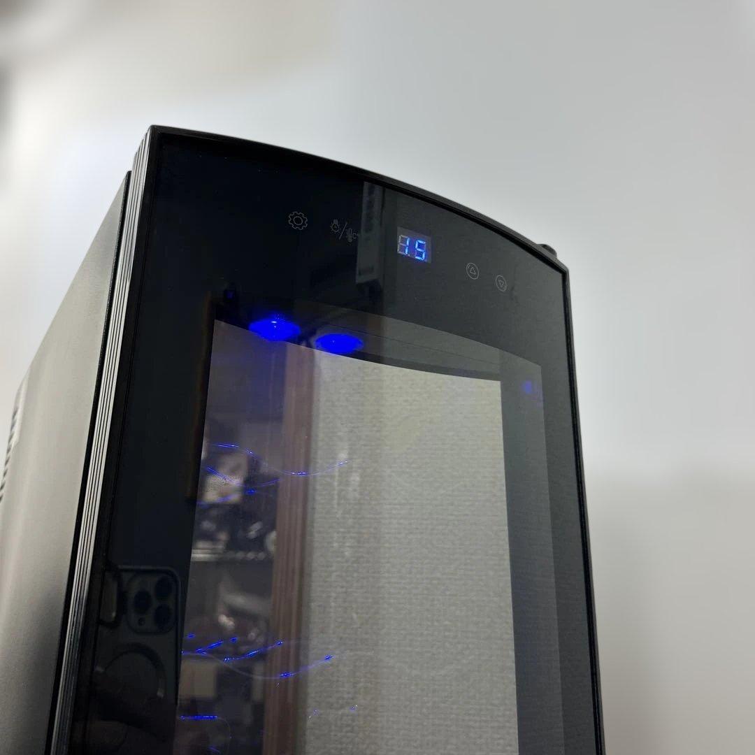 WIEワインクーラーワインセラー 12本収納デジタル温度表示 ガラス扉