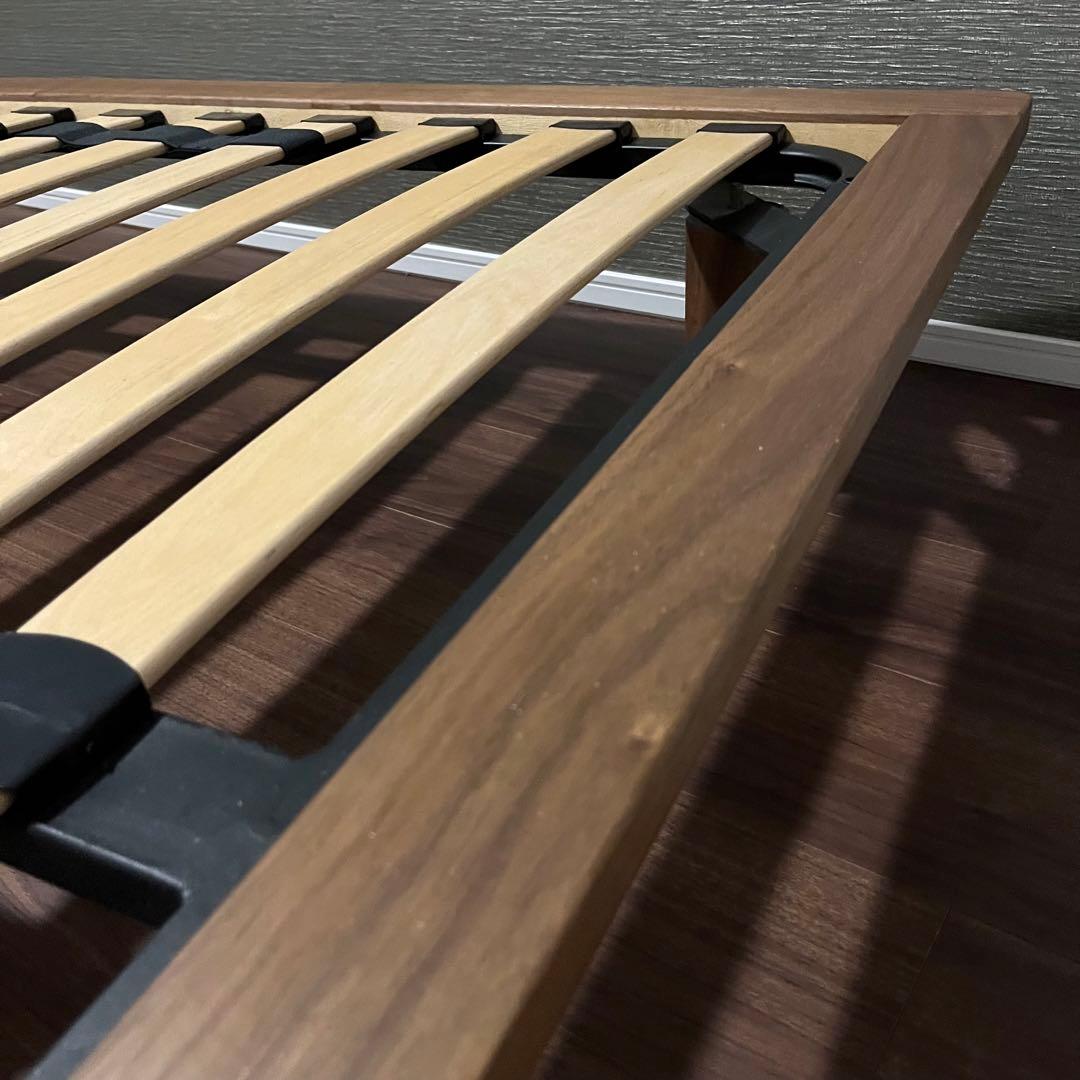 送料込み】無印良品 木製 ベッドフレーム ダブル フレーム