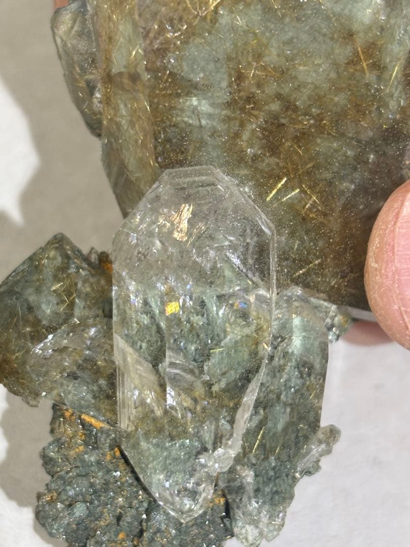 希少 マニハール水晶 ルチル共生 レコードキーパー多数 虹 - メルカリ